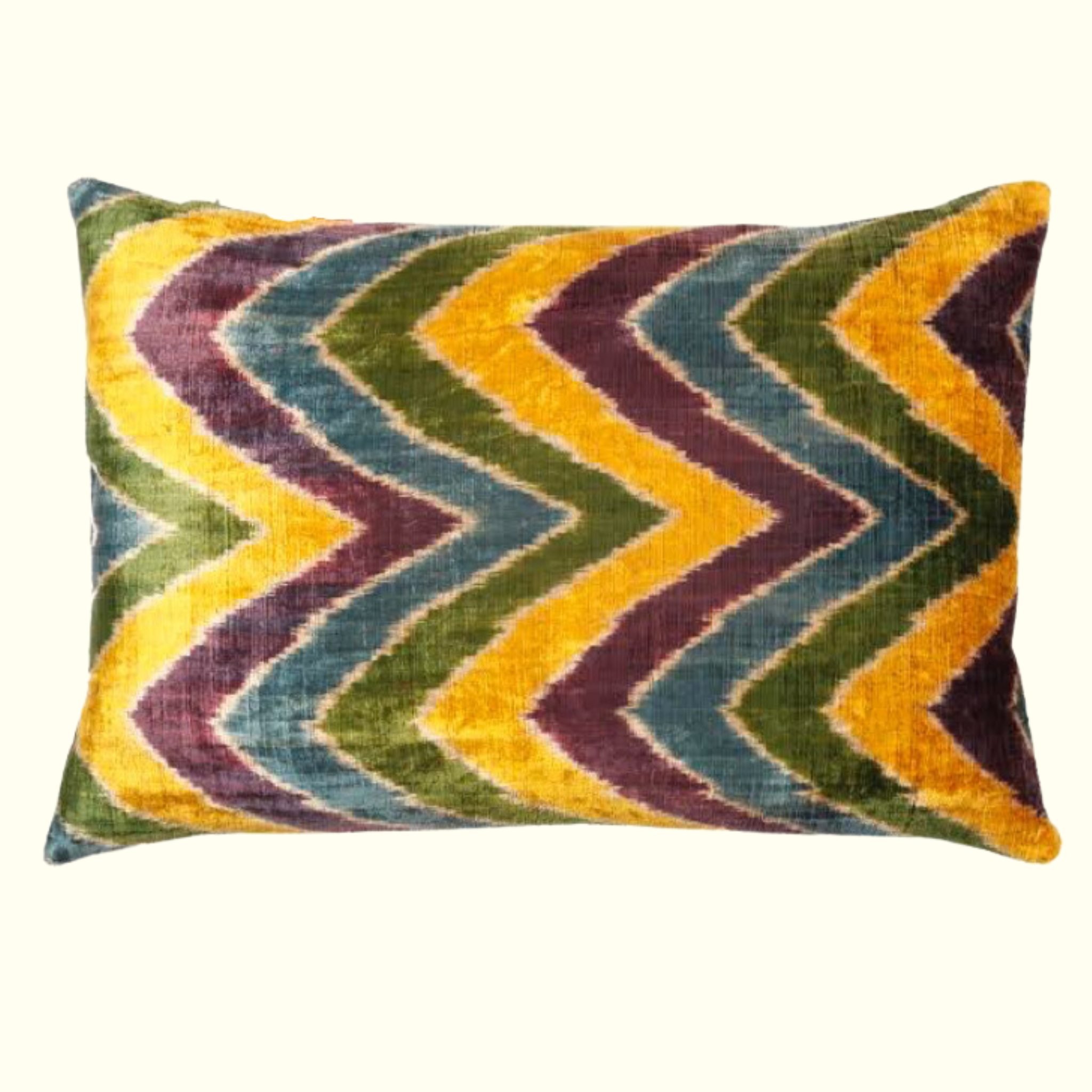 Charlie Velvet Ikat Pillow