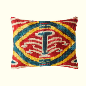 Elba Velvet Ikat Pillow