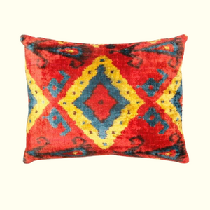 Hasan Velvet Ikat Pillow