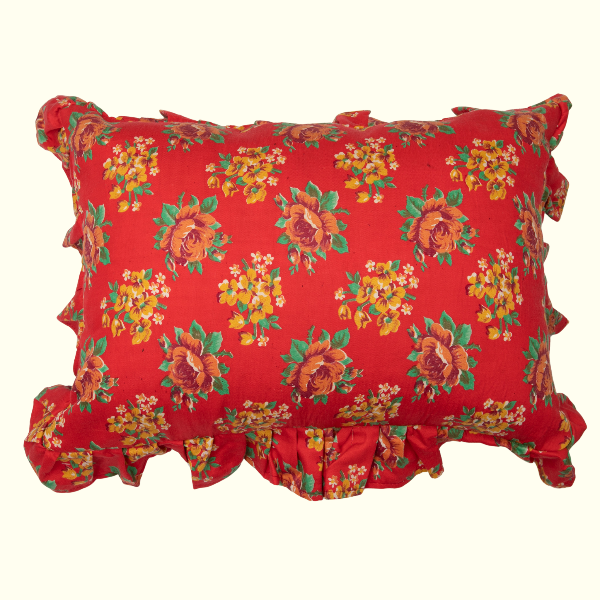 Marlowe Vintage Roller Cloth Ruffle Pillowcase