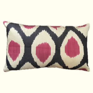 Nina Pink Ikat Pillowcase