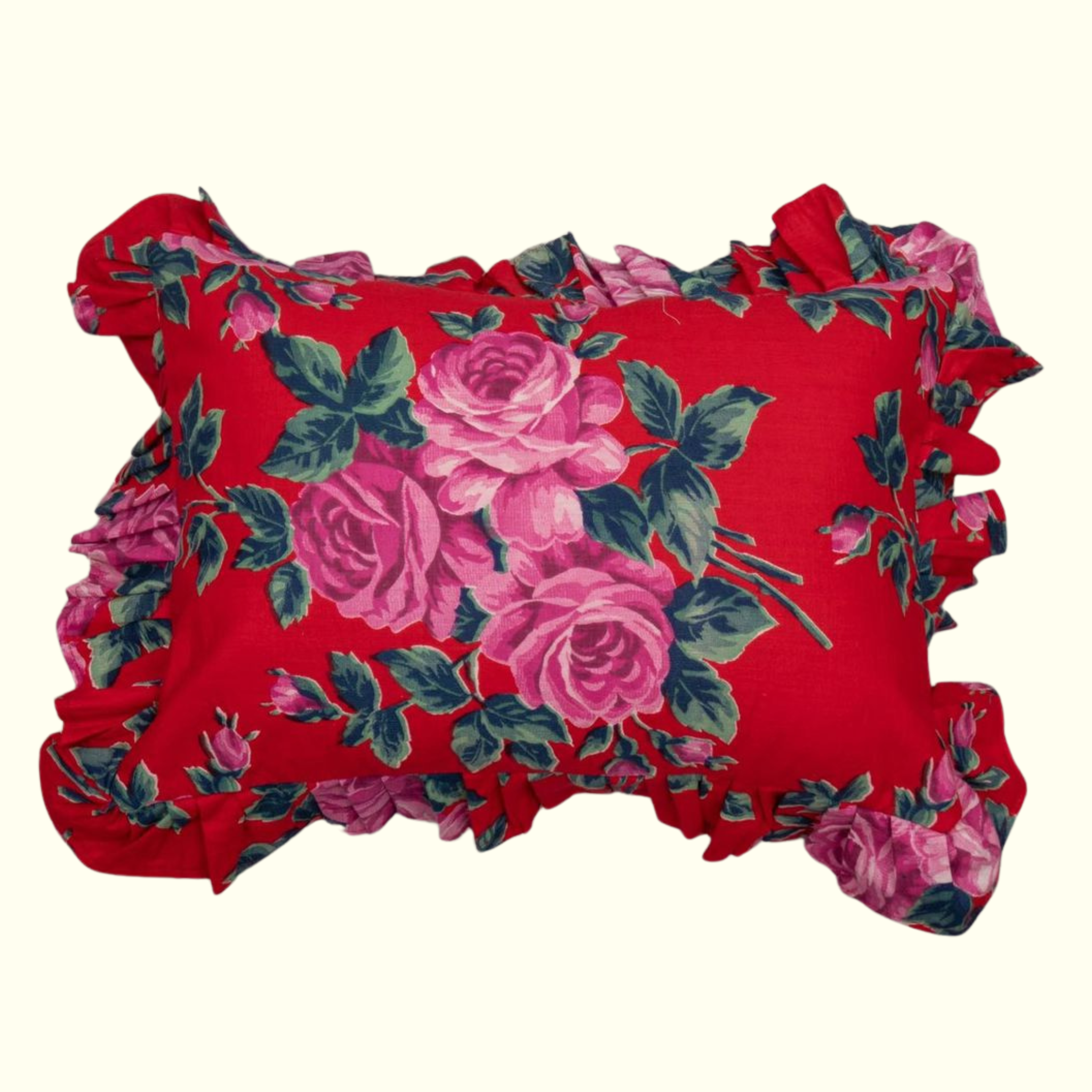 Rosalind Vintage Roller Cloth Ruffle Pillowcase