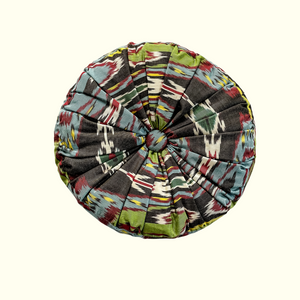 Tahmina Round Ikat Pillow