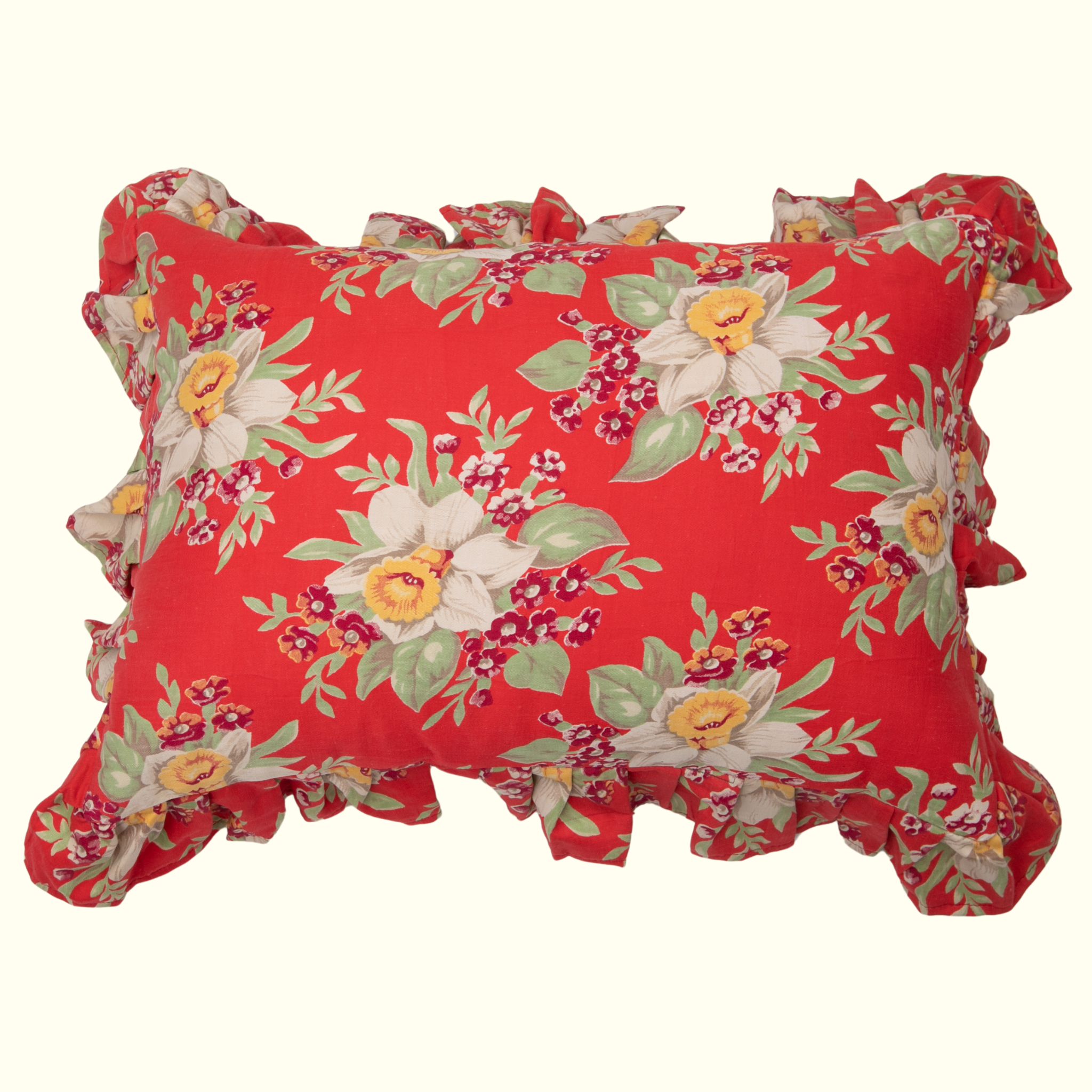 Shirley Vintage Roller Cloth Ruffle Pillowcase