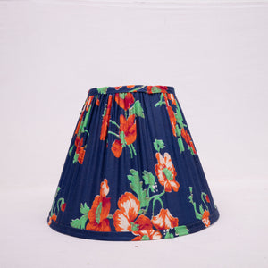 Navy and Poppy Roller Cloth Lampshade
