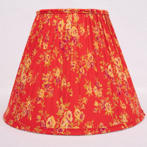 Red-Orange Roller Cloth Lampshade