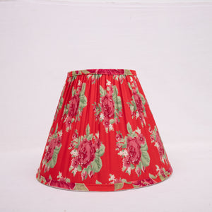 Red Traditional Roller Cloth Lampshade
